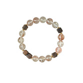 Jijin Huaixu | Black Rutilated Quartz & Agarwood Bracelet – Stability & Good Fortune